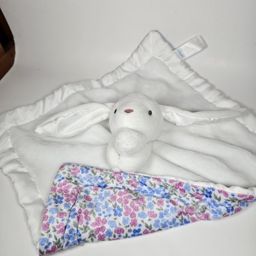 Carter's Just One You Bunny Lovey Security Blanket Plush Satin Soft